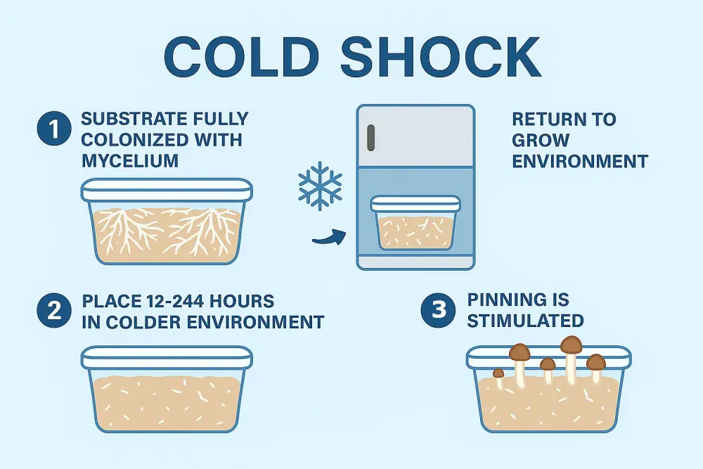 coldshock Methode Pilze