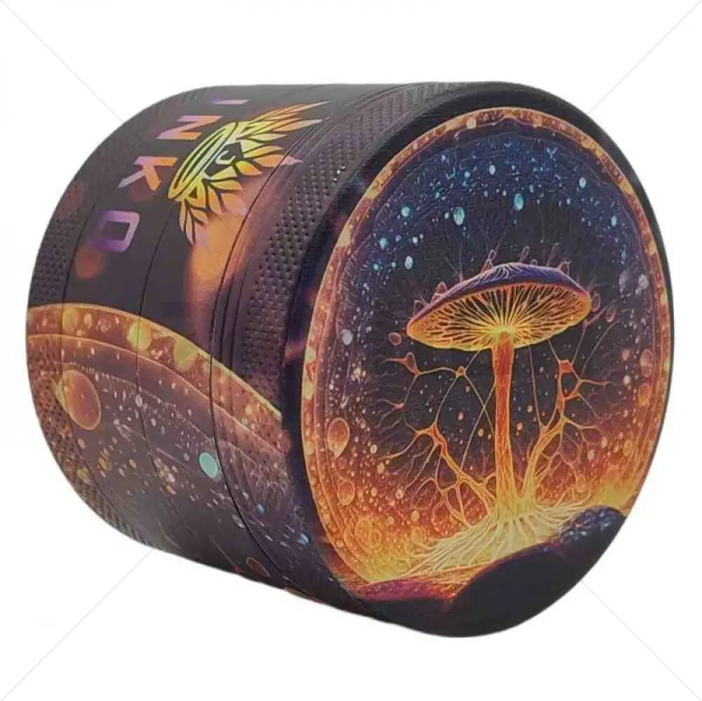 Grinder 4-Parts XL | Aluminium | Psychedelic Series | Magic Mushrooms 1