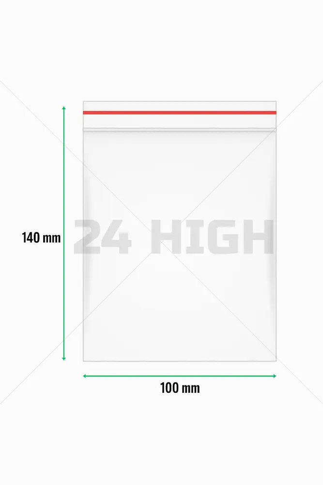 Zip-Lock Beutel 100 x 140mm x 0,05 - 100 Stück.