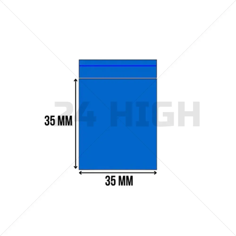 Grifftaschen blau 35 x 35 mm - 1000 Stück