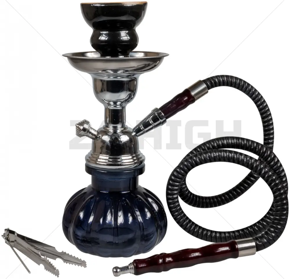 Sahbi Shisha Schwarz 24 cm, Ein Schlauch