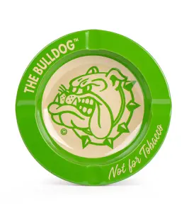 Der Bulldog Aschenbecher Grün