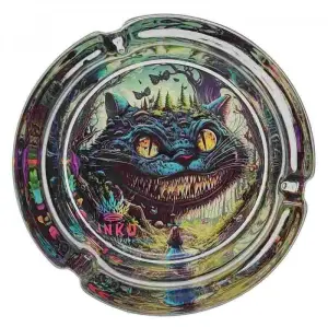 Aschenbecher Rund Glas | Psychedelic Series | Wonderland 1