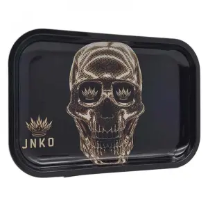 Rolling Tray XXL | Luxury Art Series | Golden Skull 1