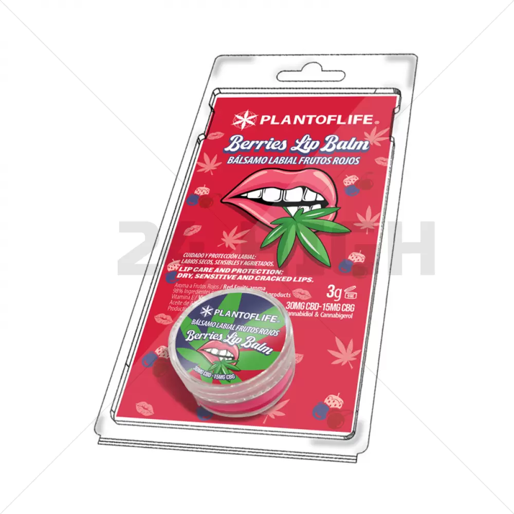 Beeren-Lippenbalsam mit 1% CBD - 0,5% CBG