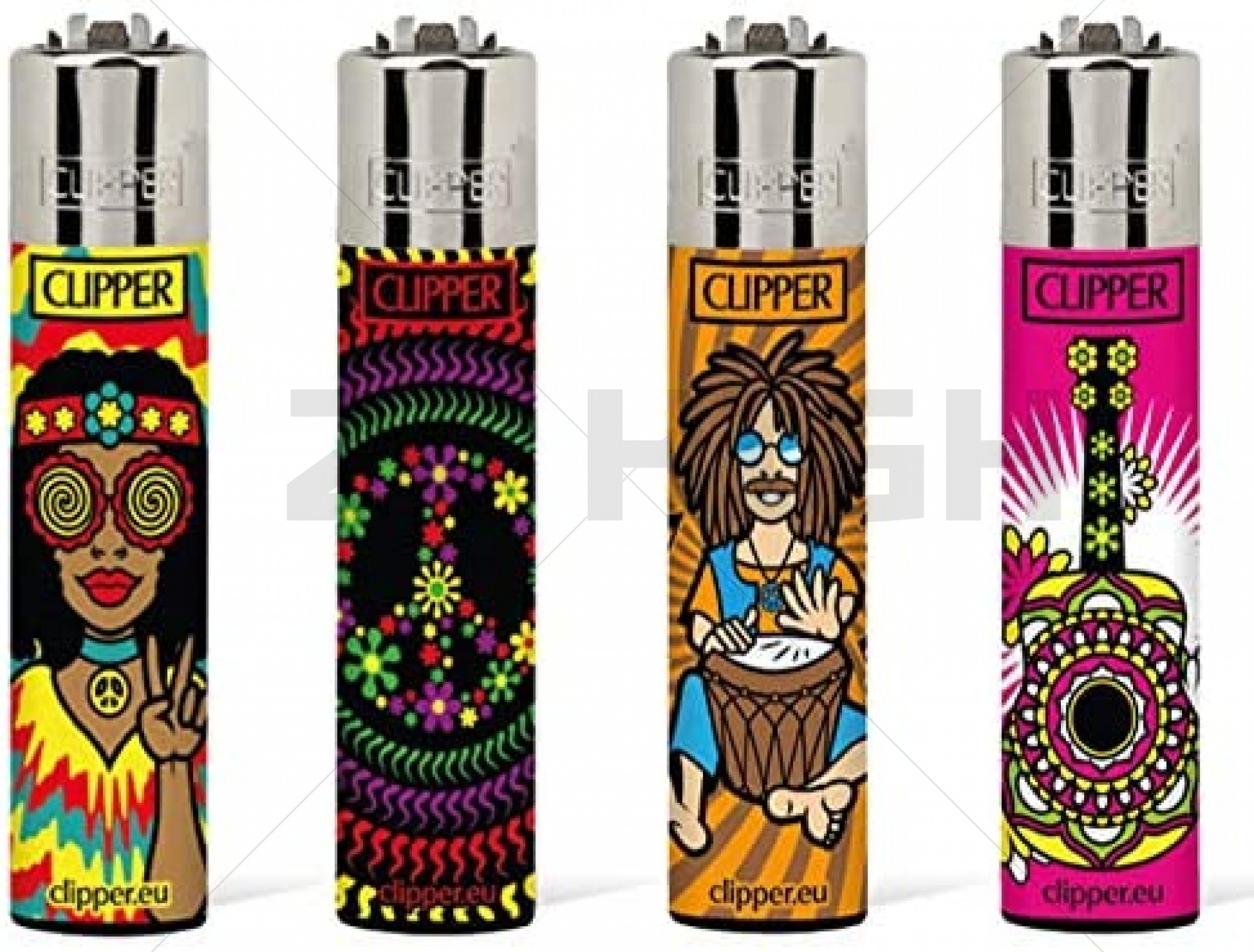 Clipper Feuerzeug Large Hippie Peace