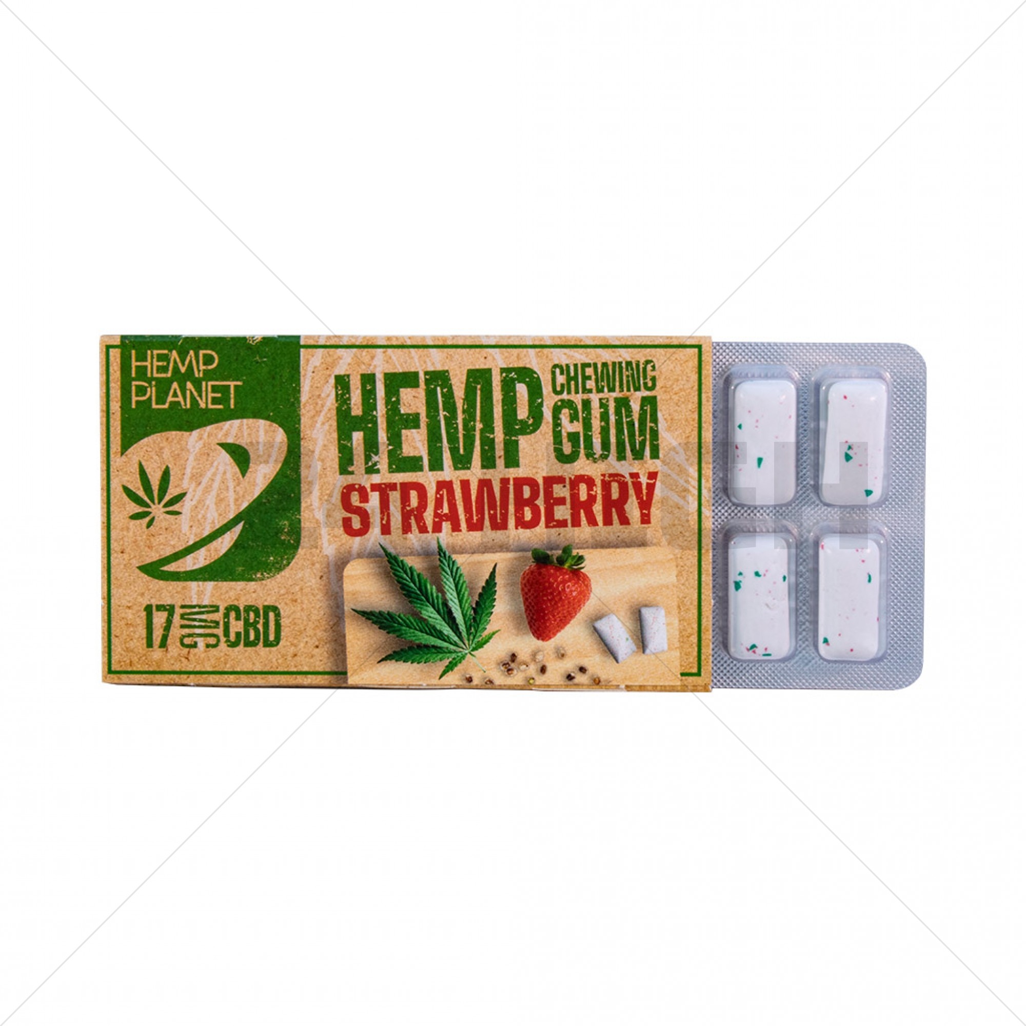 CBD Strawberry Hemp - CBD Erdbeer-Hanf-Kaugummi